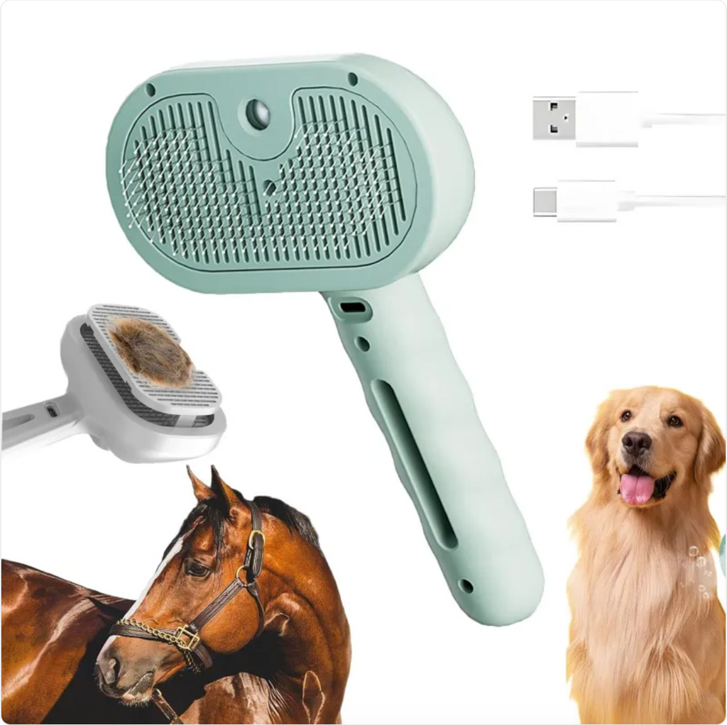 Self-Cleaning Pet Grooming Brush