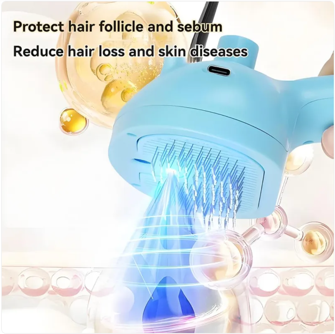 Self-Cleaning Pet Grooming Brush