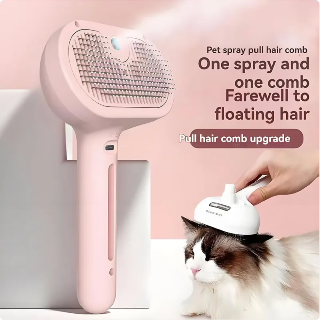 Self-Cleaning Pet Grooming Brush